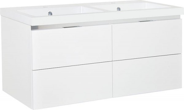 WTU+Mineralguss-WT EPIC weiß matt 4 Auszüge 1210x580x510mm
