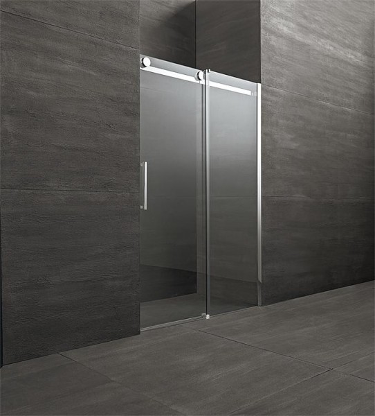 Nischentür Fluida, 8 mm Stark 1175-1200x2000 mm, Türe links 1 Schwebeschieb.