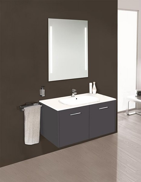 Badmöbel-Set ENI Serie MAA anthrazit matt Breite 900mm