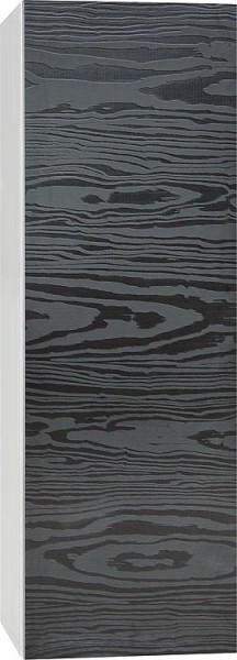 Hochschrank ELA mit Softclose Korpus weiß smt - Front Seekiefer schwarz 400x1200x350mm