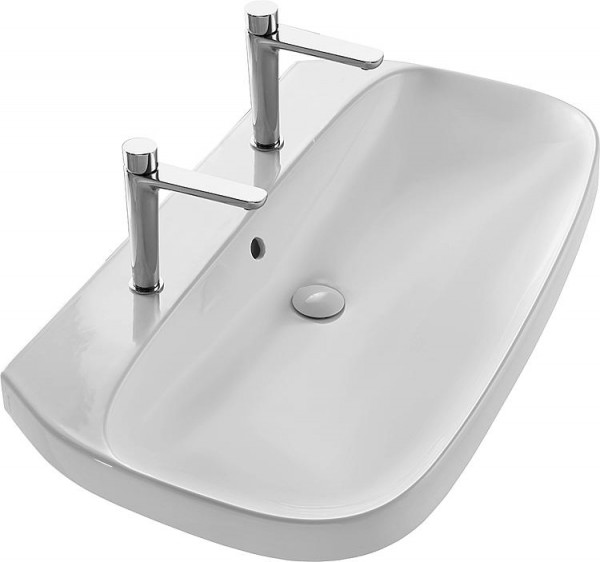 Waschtisch ABITO BxHxT:1000x170x555mm m. 2 Hahnlöcher