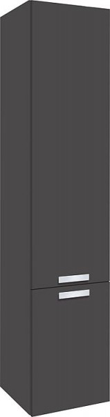 Hochschrank Serie MBB 2 Türen anthrazitmatt Anschlag rechts 350x1625x370mm