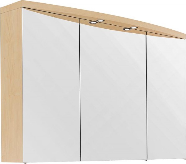 Spiegelschrank mit Beleuchtung Birne Dekor 3 Türen 1200x798x340mm