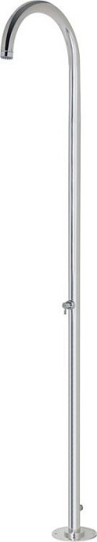 Duschsäule EKTA, Höhe: 2285mm DN 20(3/4) AG, Außenanschl. mit Stoppventil, Edelstahl poliert