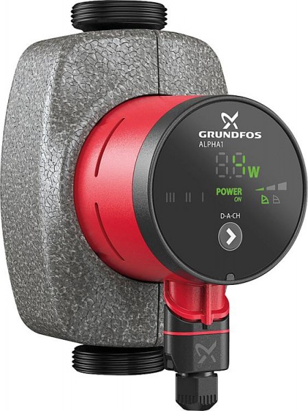 Umwälzpumpe Grundfos Alpha 1 25-60, DN15(R1), PN10, 230V, Baulänge 130mm