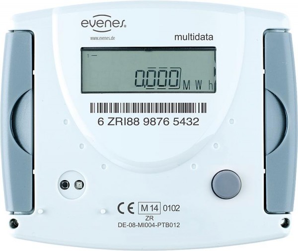 Splitwärmezähler Evenes Durchfl. 6,0m3/h, 1 1/4x260mm waagerecht, inkl. Eichgebühr