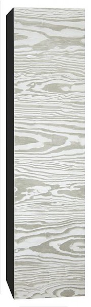 Hochschrank ELA mit Softclose Korpus schwarz smt -Front Kiefer si.-gr.Anschl.re. 400X1600x350mm