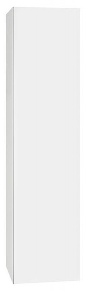 Hochschrank ELA mit Softclose Korpus weiß smt - Front Teak Anschlag links 400x1600x350mm