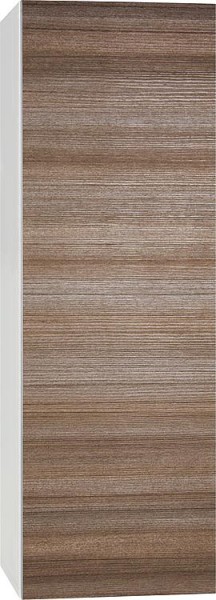 Hochschrank ELA mit Softclose Korpus weiß smt - Front Teak 400x1200x350mm