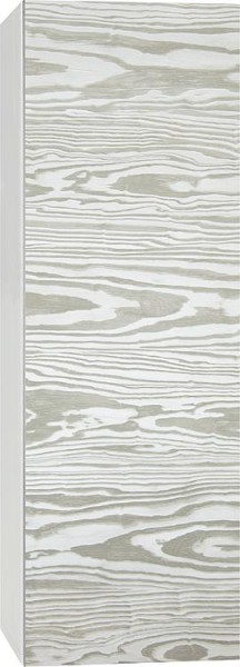 Hochschrank ELA mit Softclose Korpus weiß smt - Front Kiefer silbergrau 400x1200x350mm