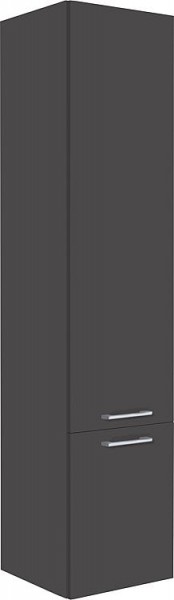 Hochschrank Serie MAA 2 Türen anthrazitmatt Anschlag rechts 350x1585x370mm