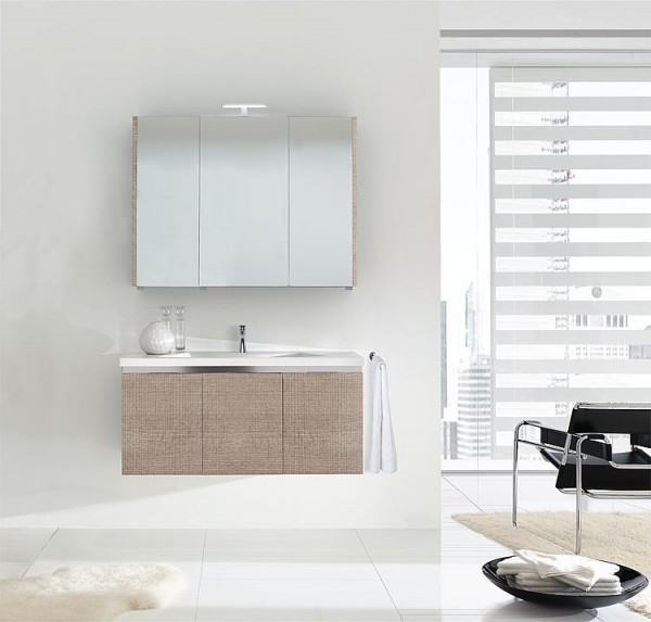 Badmöbel-Set ENOVI Serie MBH Tranche ecru