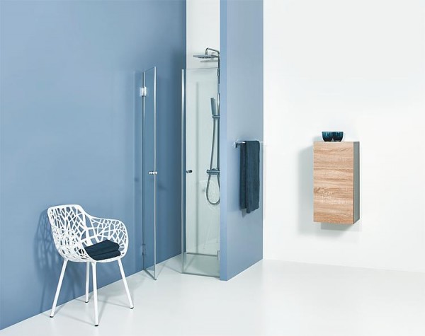 Nischentür Farfalla, 8 mm Stark 730x2000 mm 2 Drehtüren