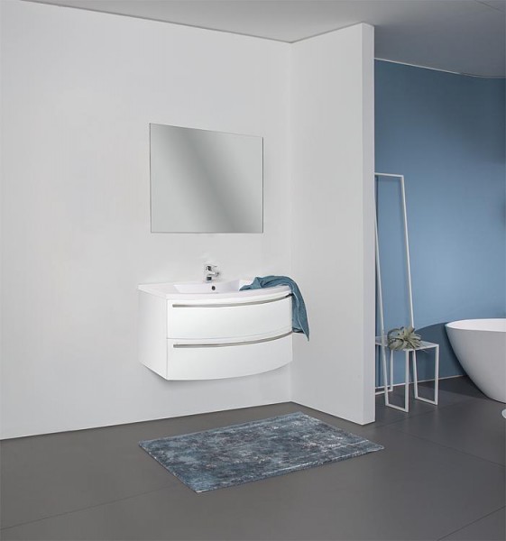 Badmöbel-Set ELONIA weiß Hochglanz 2 Auszüge