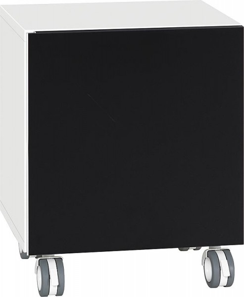 Rollcontainer ELA Korpus weiß smt - Front schwarzs smt 400x400x350mm