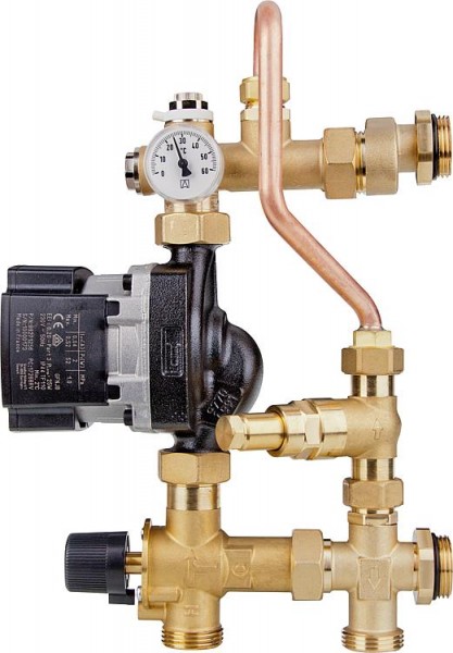 Fußbodenregeleinheit Easyflow Mix, Mischer Grundfos UPM3 Hybrid 15-70