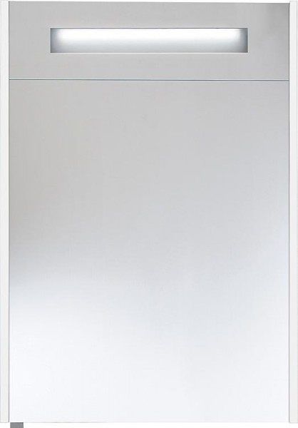 Spiegelschrank m. bel. Blende weiß matt1 Türe 600x750x188mm