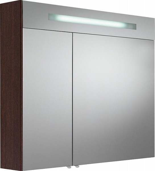 Spiegelschrank m. bel. Blende Eiche dunkel 2 Türen 900x740x160mm