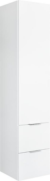 Hochschrank Serie MBF 1 Türe 2 Auszüge weiß Hgl. Anschlag re. 350x1625x370mm