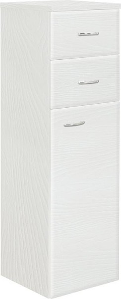 Hochschrank Serie MAC 1 Türe 2 Ausz. weiß Dekor Anschlag li. 300x984x320mm