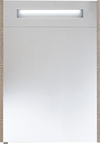 Spiegelschrank m. bel. Blende Tranche ecru 1 Türe 600x750x188mm