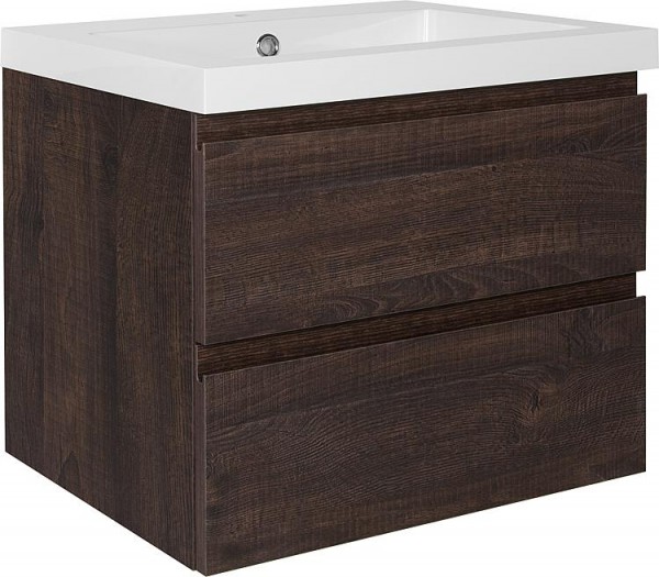 WTU+Mineralguss-WT ELAI Eiche dunkel Dekor 2 Auszüge 610x550x510mm