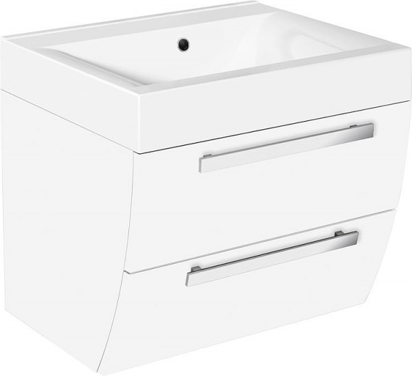 WTU+Mineralguss-WT ENNA weiß matt 2 Auszüge 600x544x500mm