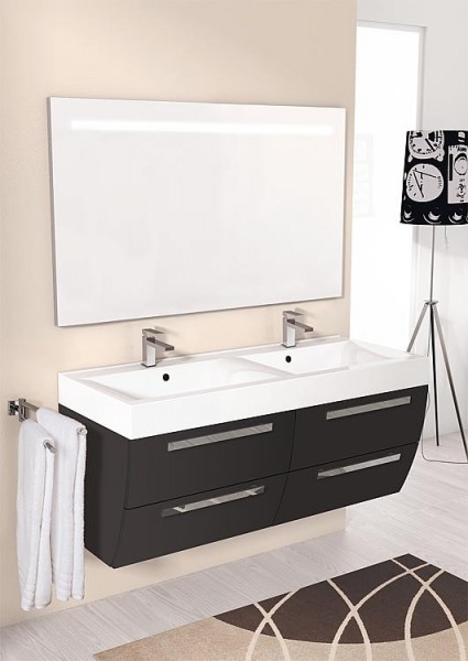 Badmöbel-Set ENNA Serie MAB anthrazit matt Breite 1200mm