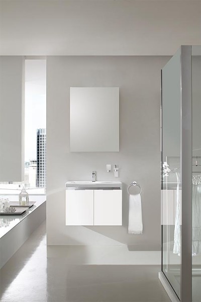 Badmöbel-Set EOLA weiß matt Breite 600mm 2 Türen