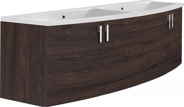 WTU+Mineralguss-WT EMA Eiche dunkel Dekor 4 Türen 1410x526x380/510mm