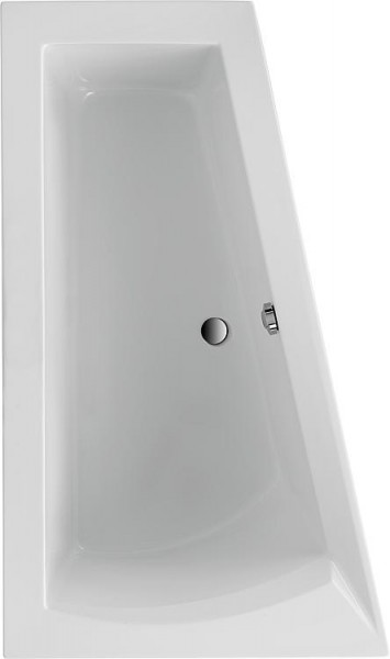 Raumspar-Badewanne LAGO I links BxHxT:1700x500x1000/655mm Acryl,weiß