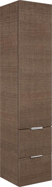 Hochschrank Serie MBF 1 Türe 2 Ausz. Tranche braun A. links 350x1625x370mm