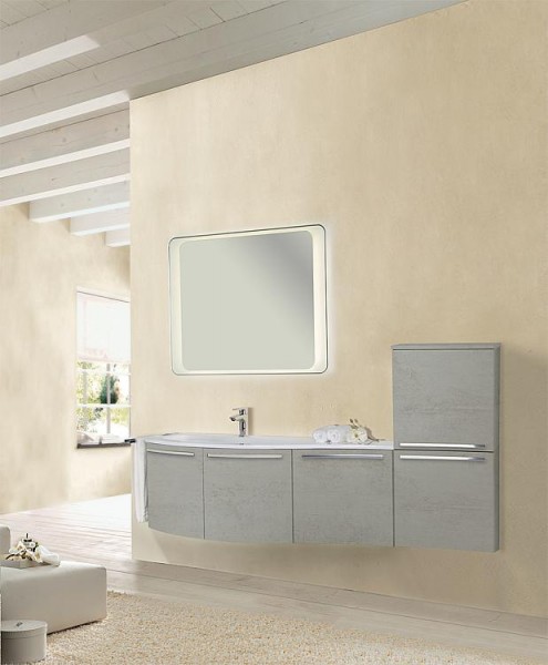 Badmöbel-Set ENURI Serie MBB Eiche grauSteindekor