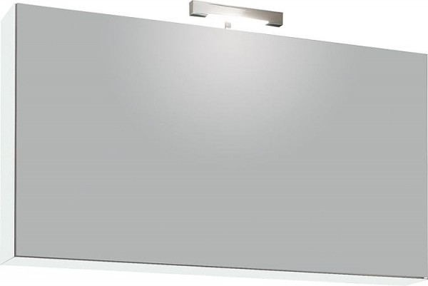 Spiegelschrank mit Beleuchtung Weiß Hochglanz 1 Klapptür 950x500x188mm