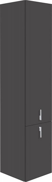 Hochschrank Serie MBG 2 Türen anthrazitmatt Anschlag links 350x1625x370mm