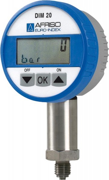 Universelles Digitalmanometer 75 mm Durchmesser 0 - 6 bar, Anschluss 1/4