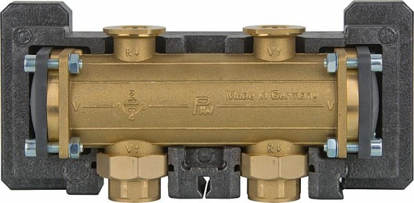 Hydraulische Weiche DN32 (11/4) bis 2600 l/h, gebrückt mit Isolierung