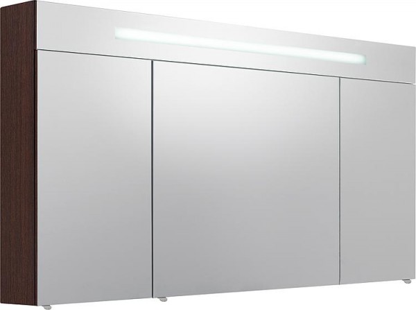 Spiegelschrank m. bel. Blende Eiche dunkel 3 Türen 1200x740x160mm