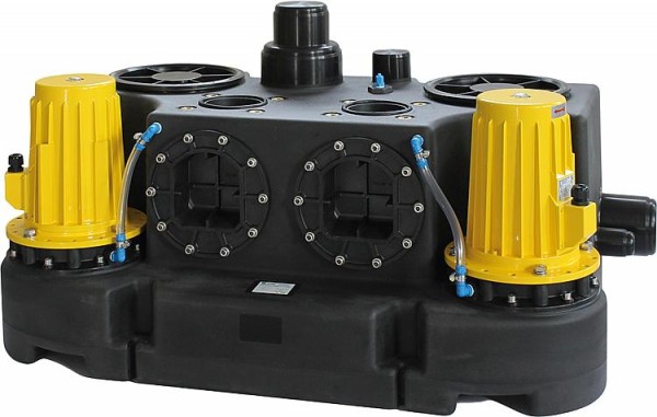 Abwasser-Hebeanlage Zehnder Kompaktboy Doppel 1,1D mit Frei- stromradpumpen(400V/2x1,1KW)