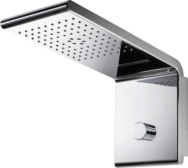 Kopfbrause EIRIN Edelstahl poliert, DN 15 (1/2) AG Chrom, 3 Strahlarten + Umsteller