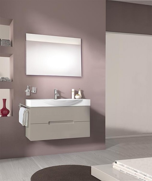 Badmöbel-Set EMILA Serie MAE hellgrau matt