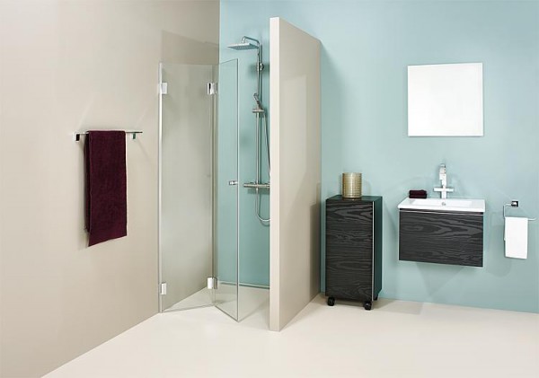 Nischentür Farfalla, 8 mm Stark 880x2000 mm 1 Falttüre