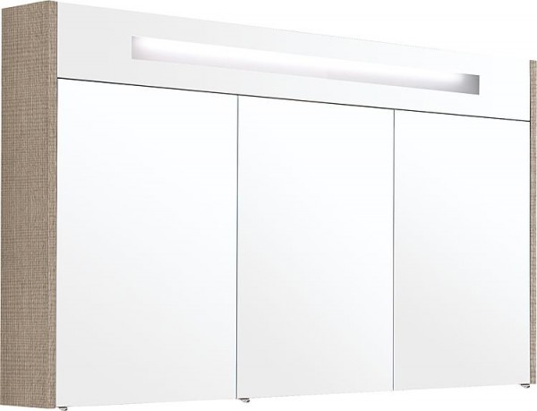 Spiegelschrank m. bel. Blende Tranche ecru 3 Türen 1200x750x188mm