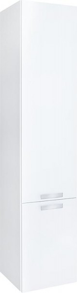 Hochschrank Serie MBB 2 Türen Weiß Hochglanz Anschlag rechts 350x1625x208mm