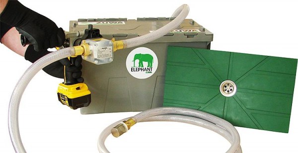 Absaugsystem ELEPHANT mit Flachsaugmatte und Impeller- pumpe UNISTAR 2001-B