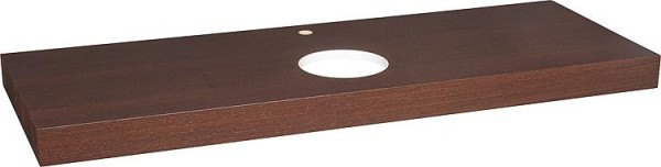 Konsole ELENG Wenge natur lack. 1xWT-Ausschnitt 1xHahnloch 1400x80x510mm