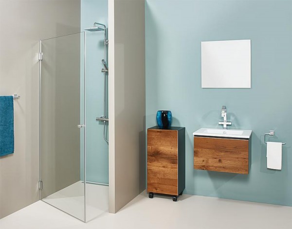 Nischentür Farfalla, 8 mm Stark 830x2000 mm 1 Drehtüre