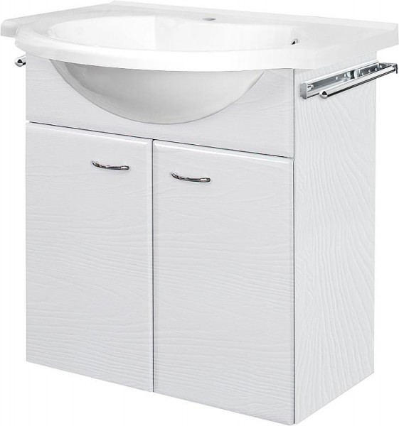 WTU+Mineralguss-WT ETANA weiß Dekor 2 Türen 700x670x330/500