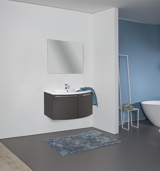 Badmöbel-Set ELONIA anthrazit matt 2 Türen