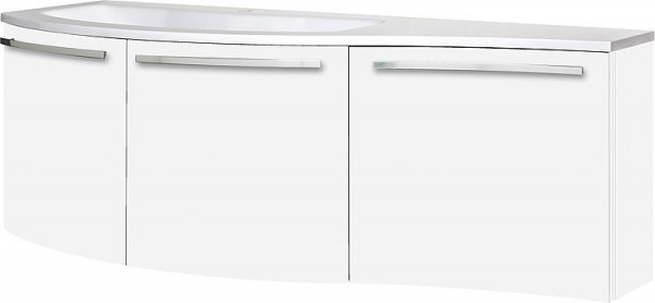 WTU+Mineralguss-WT ENURI weiß matt 3 Türen 1455x512x218/510